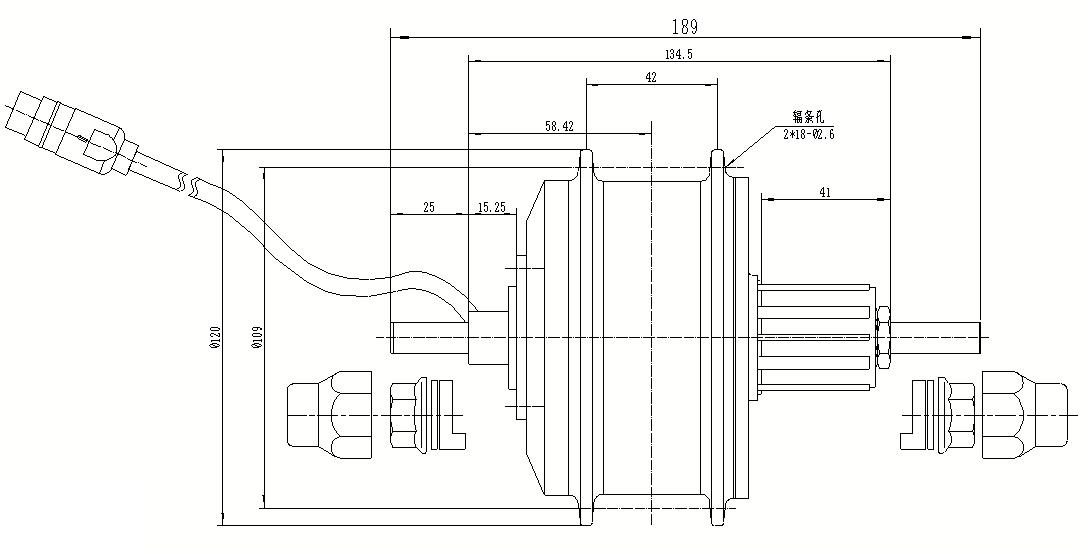 135 light weight compact size inner rotor cassette motor for e-bike