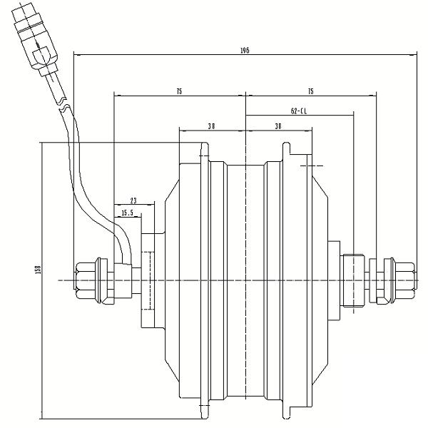 High power brushless motor for fat tire e-bike