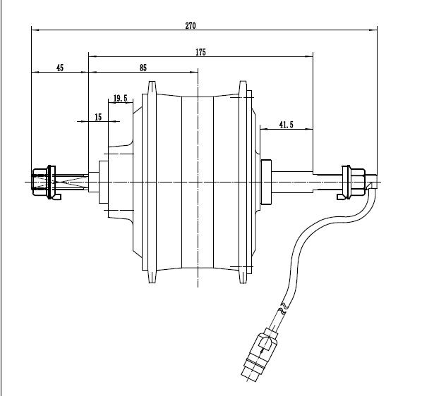 high power brushless motor for fat tire e-bike