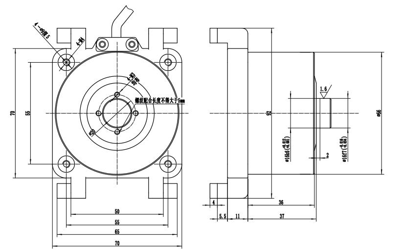 Brushless (BLDC) motor for automatic sliding door 24V 3Nm