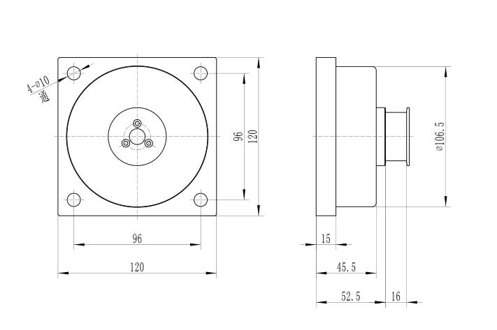 Brushless (BLDC) motor for automatic sliding door 36V 9NM